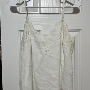 Abercrombie & Fitch White Lace Camisole